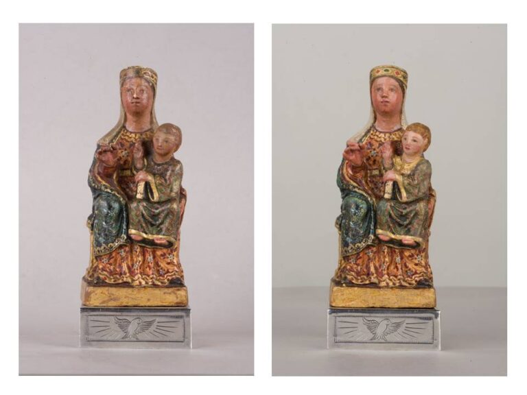 IAPH Virgen de Aguas Santas estado inicial y final