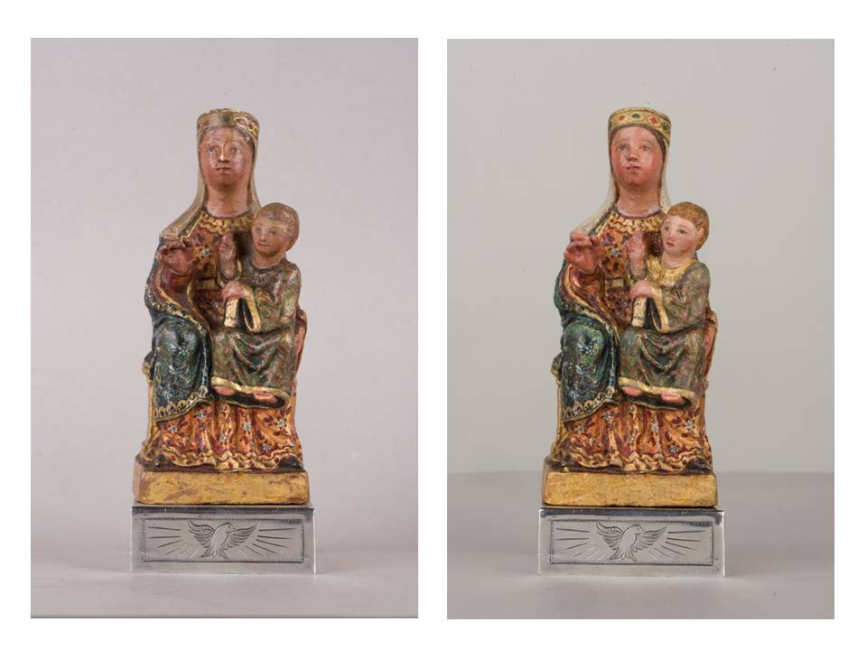 IAPH Virgen de Aguas Santas estado inicial y final