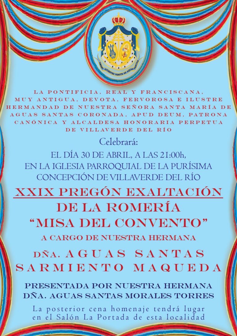 CARTEL XXIX PREGON